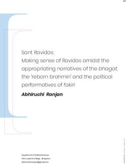 Sant Ravidas: Making sense of Ravidas amidst the appropriating narratives of the bhagat, the 'reborn brahmin' and the political performatives of ...