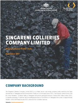 SINGARENI COLLIERIES COMPANY LIMITED - Mining Customer Profile - India September 2017 - Austrade