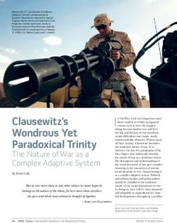Clausewitz's Wondrous Yet Paradoxical Trinity - NDU Press