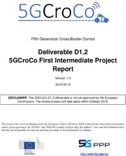 DELIVERABLE D1.2 5GCROCO FIRST INTERMEDIATE PROJECT REPORT
