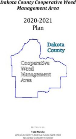 2020-2021 Plan Dakota County Cooperative Weed - PREPARED BY: Dakota County-SWCD