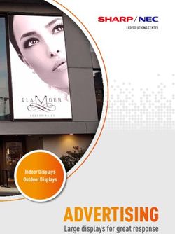 ADVERTISING Large displays for great response - Indoor Displays Outdoor Displays - S quadrat