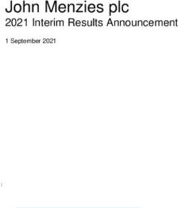John Menzies plc 2021 Interim Results Announcement 1 September 2021