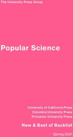 Popular Science - New & Best of Backlist Spring 2021 - The University Press Group