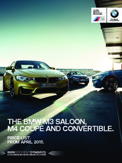 THE BMW M3 SALOON, M4 COUPÉ AND CONVERTIBLE - PRICE LIST. FROM APRIL 2015. BMW EFFICIENTDYNAMICS.