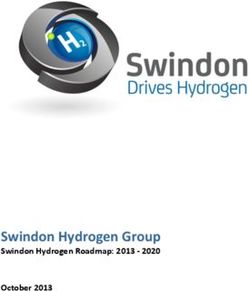 Swindon Hydrogen Group - Swindon Hydrogen Roadmap: 2013 - 2020 October 2013