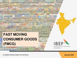 FAST MOVING CONSUMER GOODS (FMCG) - January 2020