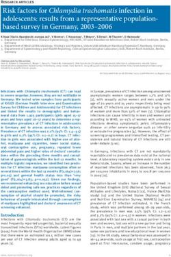 Risk factors for Chlamydia trachomatis infection in adolescents: results from a representative populationbased survey in Germany, 2003-2006