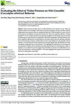 Evaluating the Effect of Visitor Presence on Nile Crocodile (Crocodylus niloticus) Behavior - MDPI