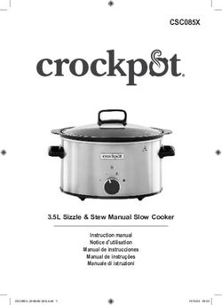 CSC085X - 3.5L Sizzle & Stew Manual Slow Cooker Instruction manual Notice d'utilisation