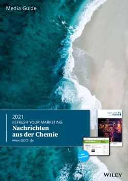 Nachrichten aus der Chemie - 2021 REFRESH YOUR MARKETING - Media Guide Wiley-VCH
