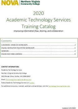 Academic Technology Services Training Catalog - NOVA Online