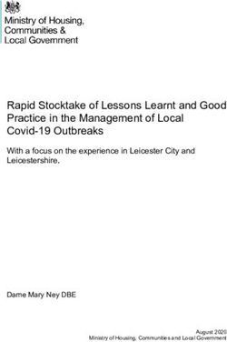 Rapid Stocktake of Lessons Learnt and Good Practice in the Management of Local Covid-19 Outbreaks - With a focus on the experience in Leicester ...