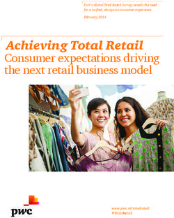 Achieving Total Retail Consumer expectations driving the next retail business model