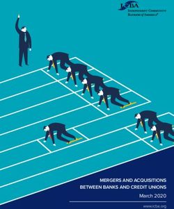 MERGERS AND ACQUISITIONS BETWEEN BANKS AND CREDIT UNIONS - March 2020 www.icba.org