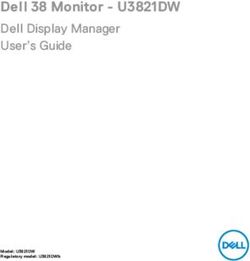 Dell 38 Monitor - U3821DW - Dell Display Manager User's Guide