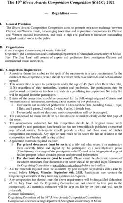 The 10th Rivers Awards Composition Competition (RACC) 2021