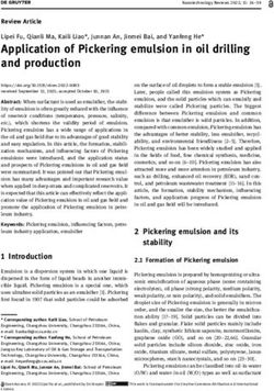 Application of Pickering emulsion in oil drilling and production