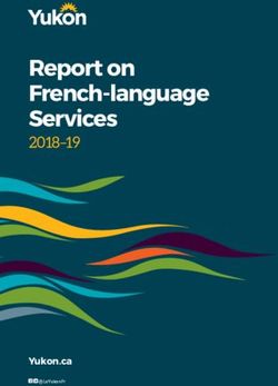Report on French-language Services 2018-19 - Yukon.ca - Government of Yukon