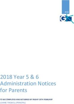 2018 Year 5 & 6 Administration Notices for Parents - TO BE COMPLETED AND RETURNED BY FRIDAY 16TH FEBRUARY - Glen Katherine ...