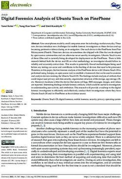 Digital Forensics Analysis of Ubuntu Touch on PinePhone - MDPI