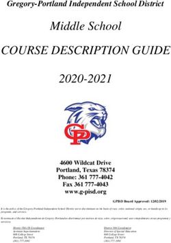 COURSE DESCRIPTION GUIDE - Middle School
