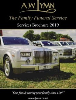 Services Brochure 2019 - "Our family serving your family since 1907" www.lymn.co.uk - AW Lymn