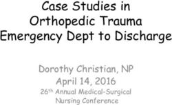 Case Studies in Orthopedic Trauma Emergency Dept to Discharge - Dorothy Christian, NP April 14, 2016 - 30th ANNUAL Medical ...