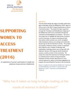 SUPPORTING WOMEN TO ACCESS TREATMENT - (2016) - Drugs.ie