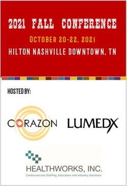 HILTON NASHVILLE DOWNTOWN, TN - October 20-22, 2021 HOSTED BY: Corazon, Inc.