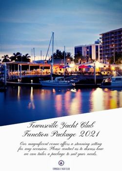 Townsville Yacht Club Function Package 2021 - Our magnificent venue offers a stunning setting for any occasion. Please contact us to discuss how ...