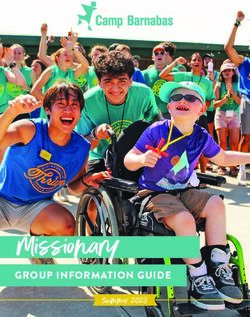Missionary GROUP INFORMATION GUIDE - Summer 2023