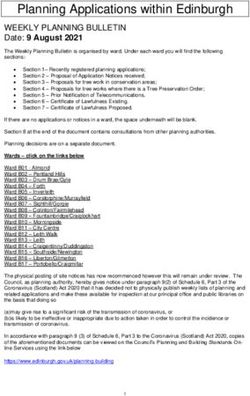 Planning Applications within Edinburgh