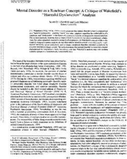 Mental Disorder as a Roschian Concept: A Critique of Wakefield's "Harmful Dysfunction" Analysis