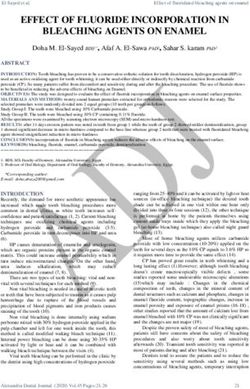 EFFECT OF FLUORIDE INCORPORATION IN BLEACHING AGENTS ON ENAMEL
