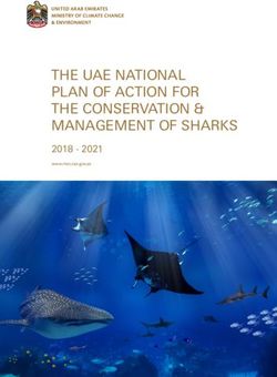 THE UAE NATIONAL PLAN OF ACTION FOR THE CONSERVATION & MANAGEMENT OF SHARKS 2018 2021