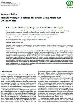 Manufacturing of Ecofriendly Bricks Using Microdust Cotton Waste