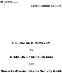 STARCOS 3.7 COS HBA-SMC - BSI-DSZ-CC-0976-V4-2021 Giesecke+Devrient Mobile Security GmbH for from