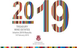 TREASURY WINE ESTATES - Interim 2019 Results 14 February 2019