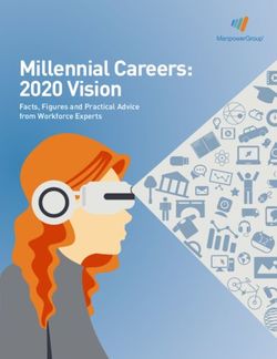 Millennial Careers: 2020 Vision - Facts, Figures and Practical Advice from Workforce Experts - ManpowerGroup