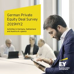 German Private Equity Deal Survey - 2019HY2 Activities in Germany, Switzerland and Austria at a glance