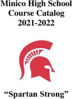 Minico High School Course Catalog 2021-2022 - "Spartan Strong"