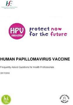 HUMAN PAPILLOMAVIRUS VACCINE - Frequently Asked Questions for Health Professionals - HSE