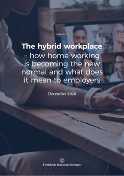 The hybrid workplace - how home working is becoming the new normal and what does it mean to employers - December 2020 - Freshfields Bruckhaus Deringer