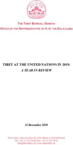 TIBET AT THE UNITED NATIONS IN 2019: A YEAR IN REVIEW - Central ...