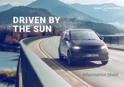 DRIVEN BY THE SUN - Information Sheet THE SION - Sono Motors