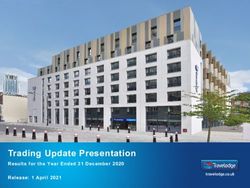 Trading Update Presentation - Results for the Year Ended 31 December 2020 - Replace image - Travelodge