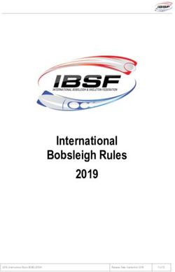 International Bobsleigh Rules 2019 - IBSF