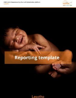 Lesotho - 2020 Joint-Assessment by the multi-stakeholder platform Lesotho - Scaling Up Nutrition