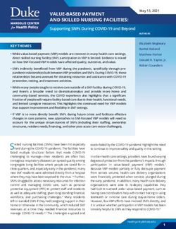 VALUE-BASED PAYMENT AND SKILLED NURSING FACILITIES